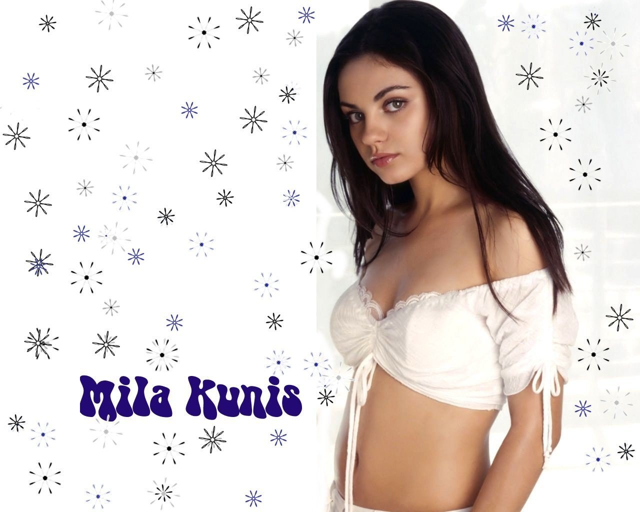 Mila Kunis in white top