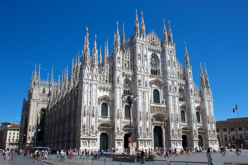 Milan Cathedral on a sunny day