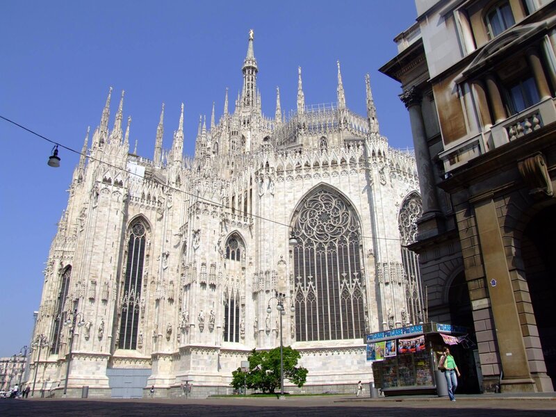 Milan Cathedral on a sunny day