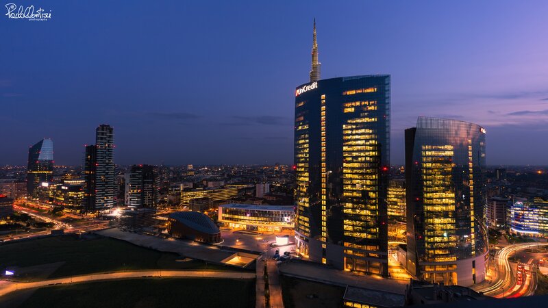 Milan Skyline at Dusk