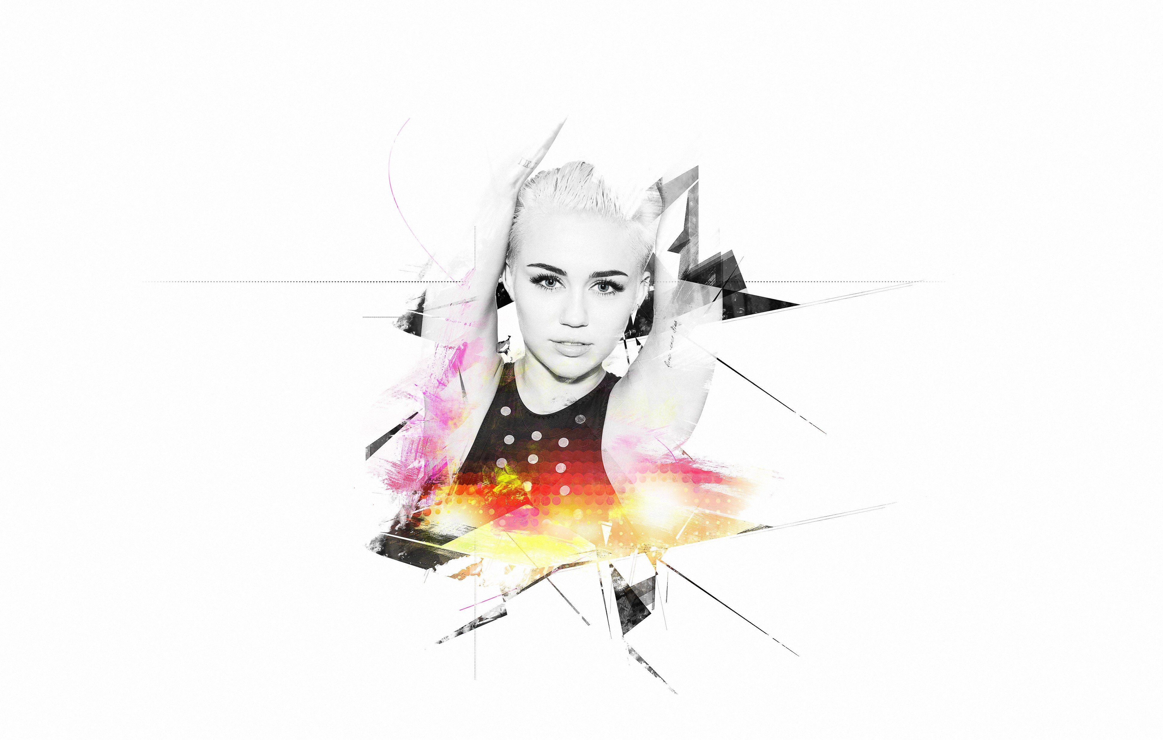 Miley Cyrus artistic portrait