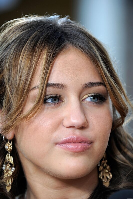 Miley Cyrus close-up portrait