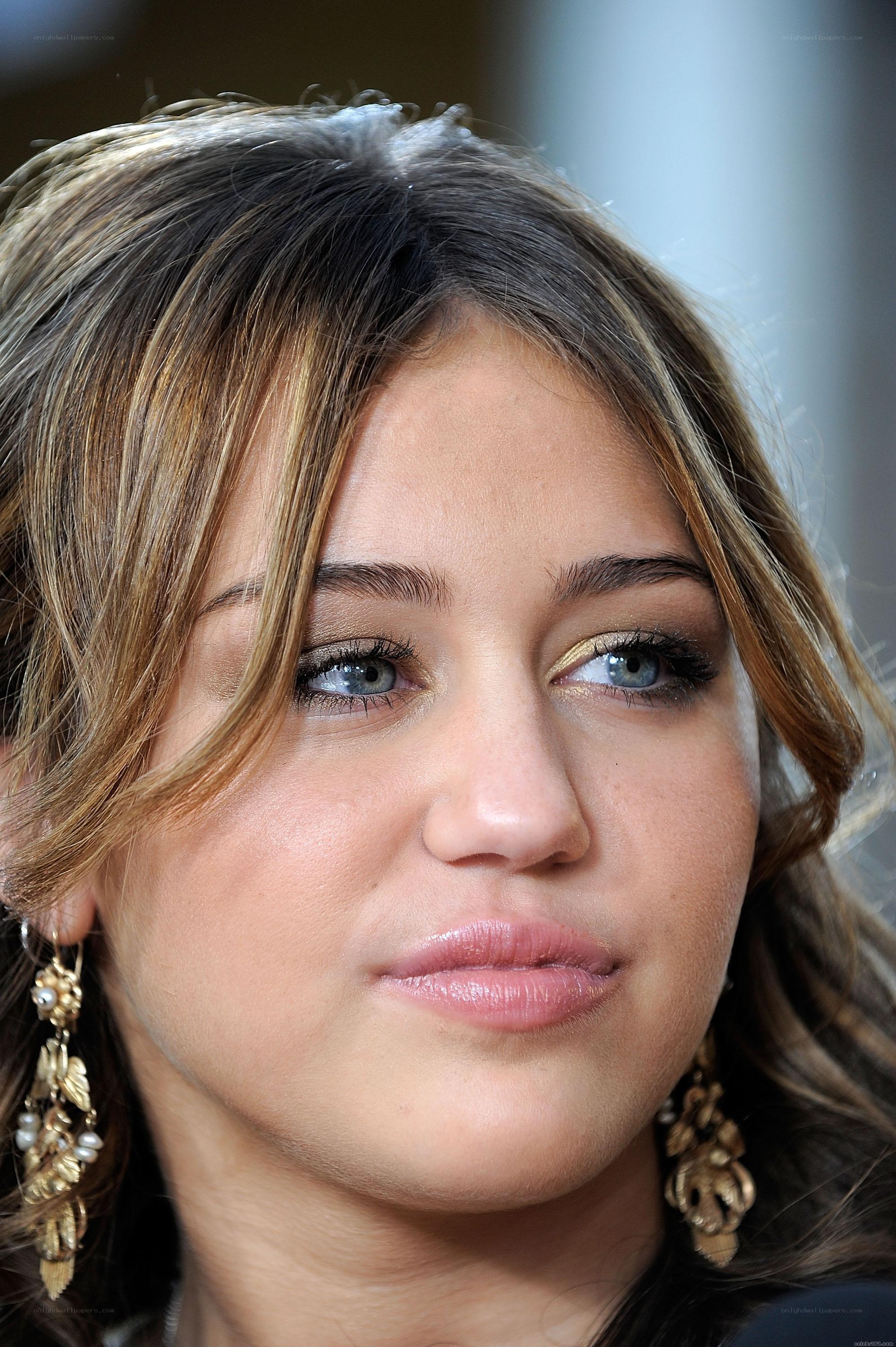 Miley Cyrus close-up portrait