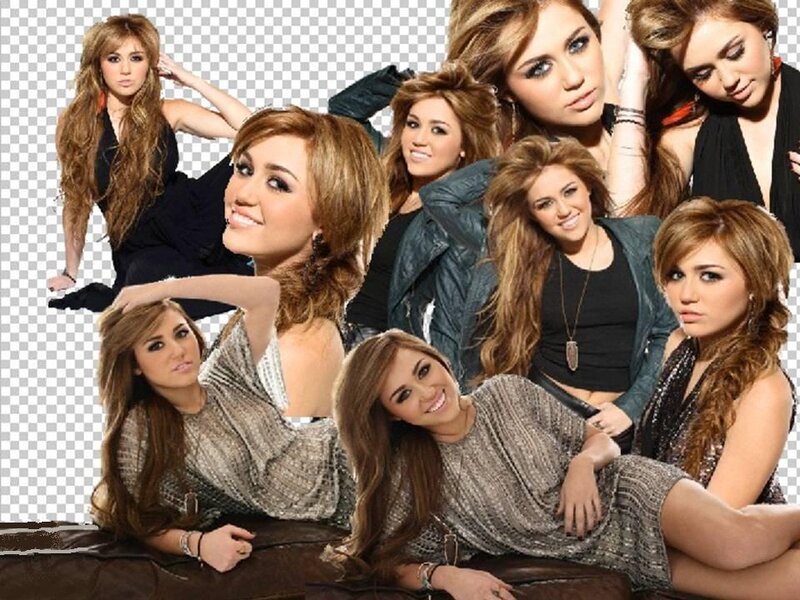 Miley Cyrus Collage — Brown