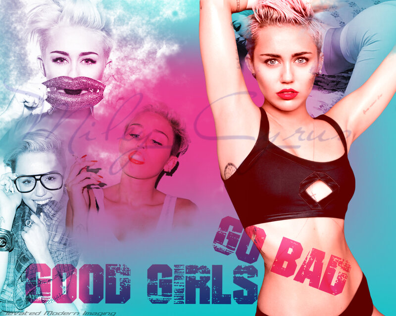 Miley Cyrus Collage — Pink