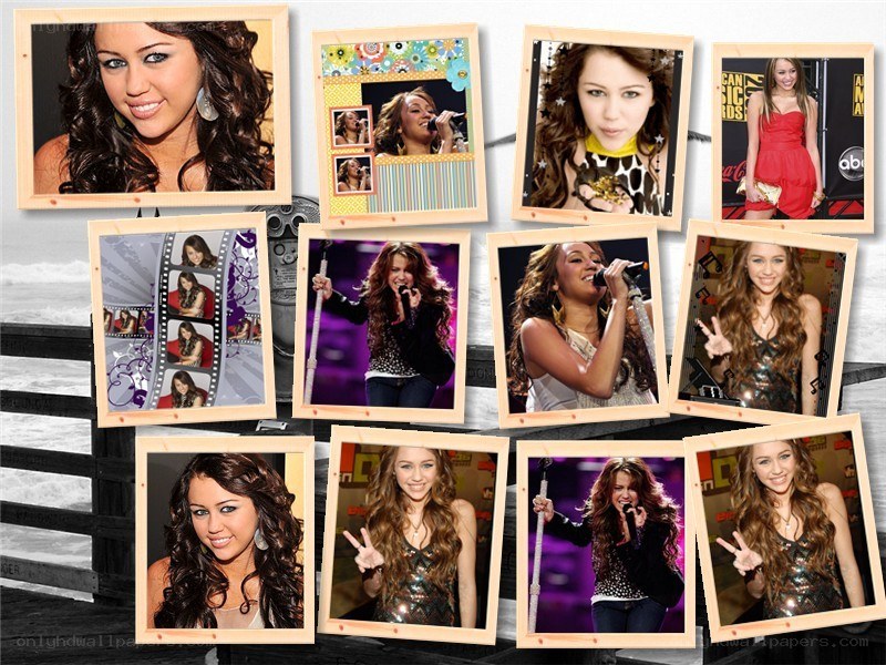Miley Cyrus photo collage