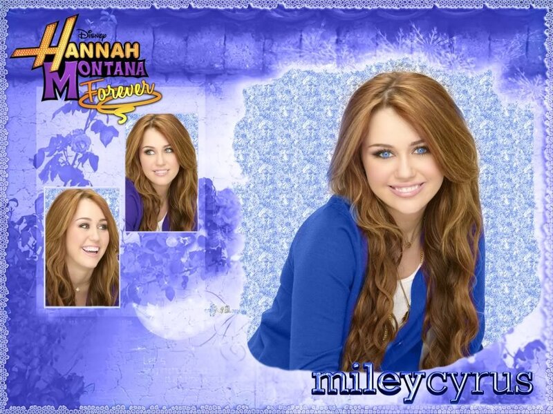 Miley Cyrus Portrait — Blue