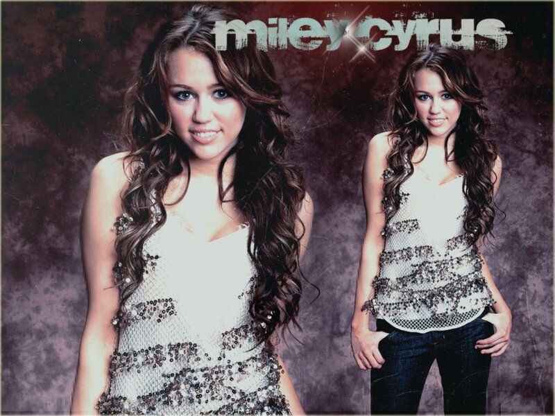 Miley Cyrus Portrait — Brown