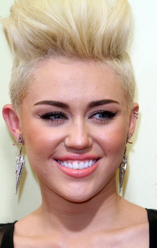 Miley Cyrus with blonde hair