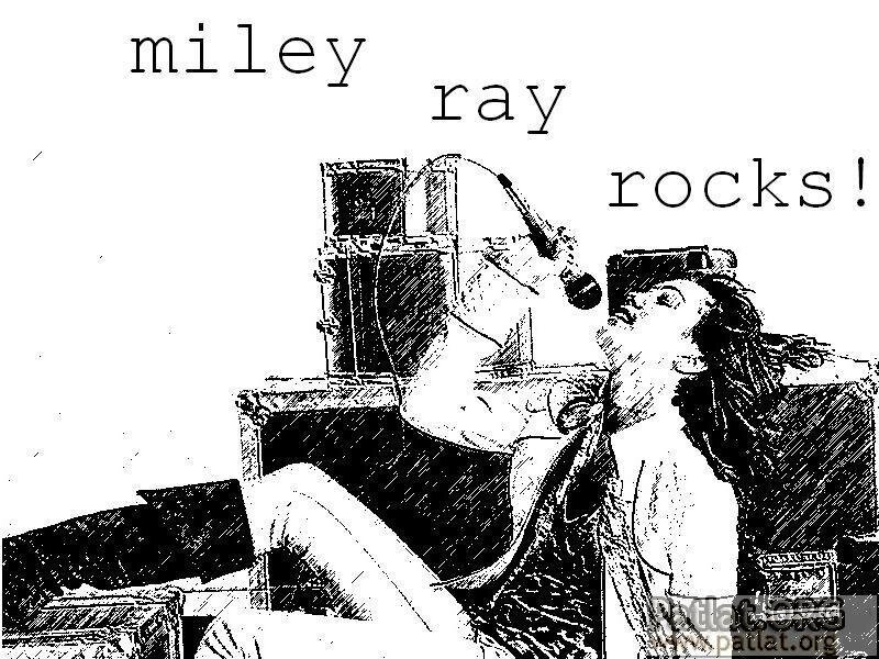 Miley Ray Rocks illustration