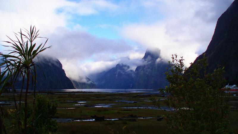 Milford Sound Landscape — Blue, Dramatic