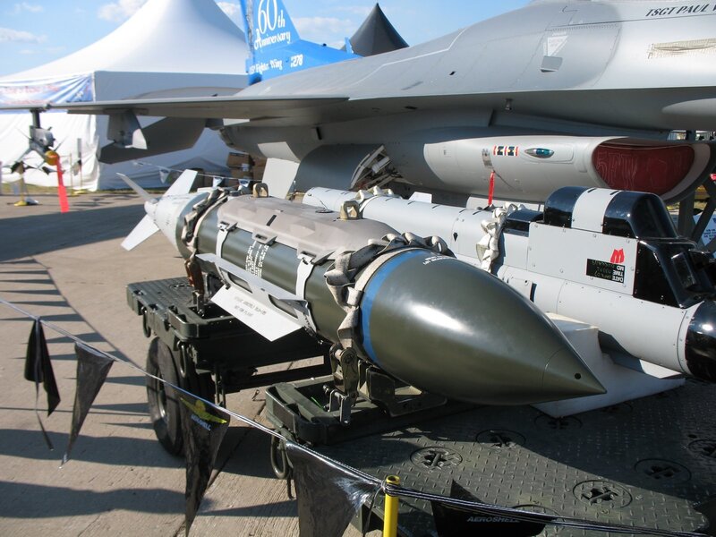 Military aircraft and ordnance display