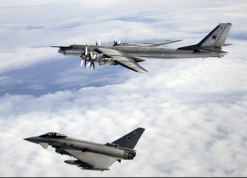 Military aircraft in flight