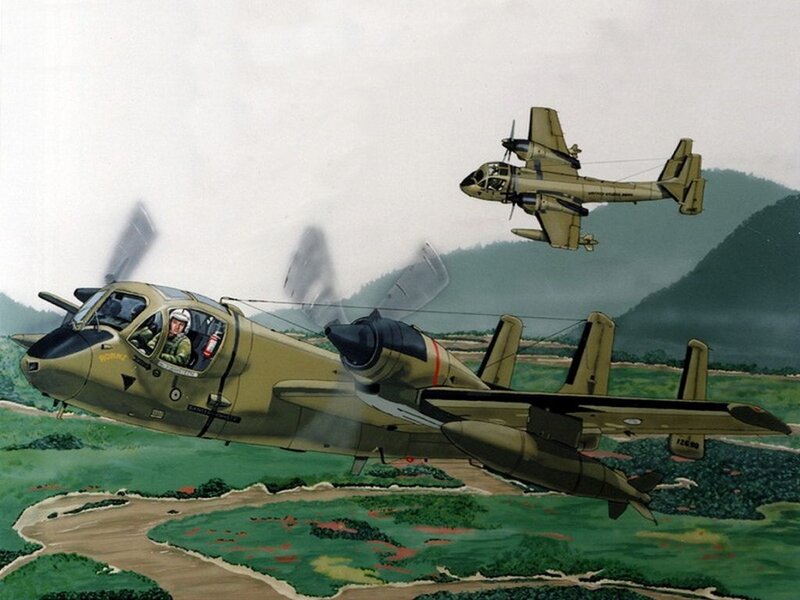 Military aircraft in flight