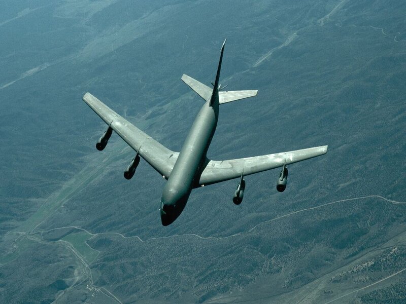 military aircraft in flight