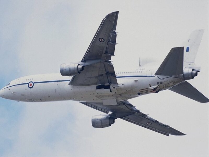 military aircraft in flight