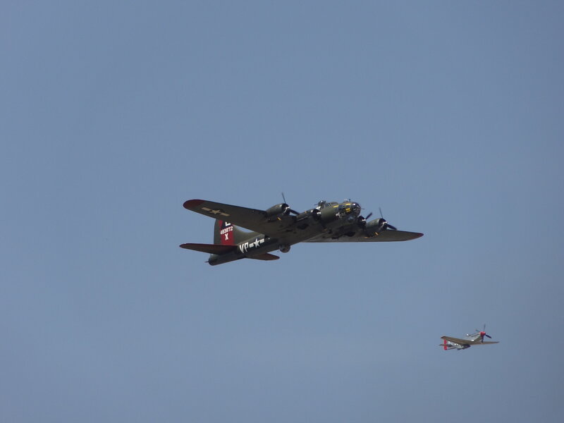 Military Aircraft in Flight — Blue, Calm, Afternoon, Photograph