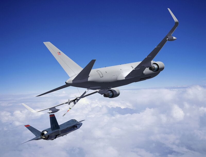 Military Aircraft in Flight — Blue, Dramatic, 3d Render, Clouds