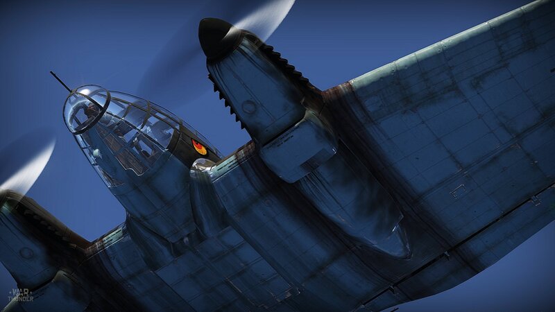 Military Aircraft in Flight — Blue, Dramatic, Night