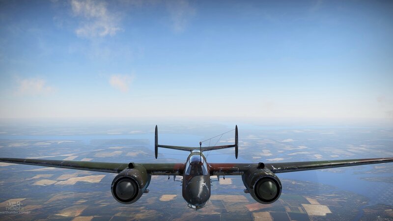 Military Aircraft in Flight — Blue, Serene