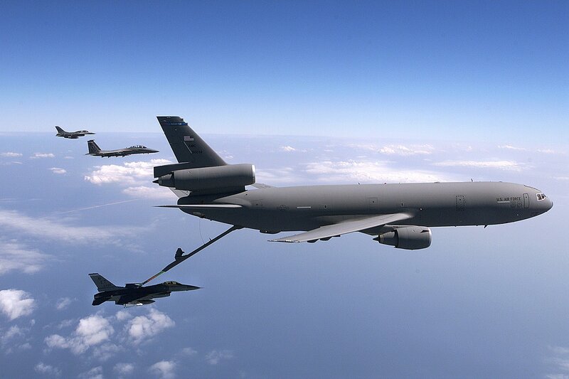 Military Aircraft in Flight — Gray, Calm, Afternoon, Photograph