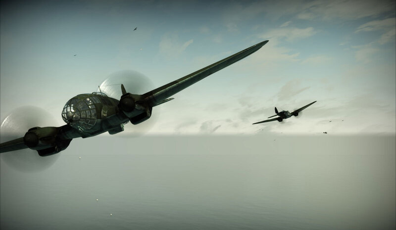 Military Aircraft in Flight — Gray, Dramatic, Afternoon