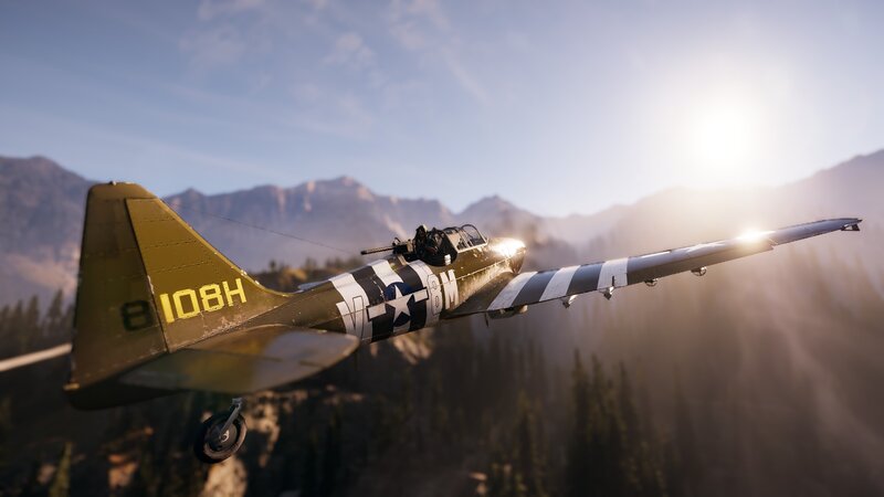 Military Aircraft in Flight — Green, Dramatic, Sunset, 3d Render