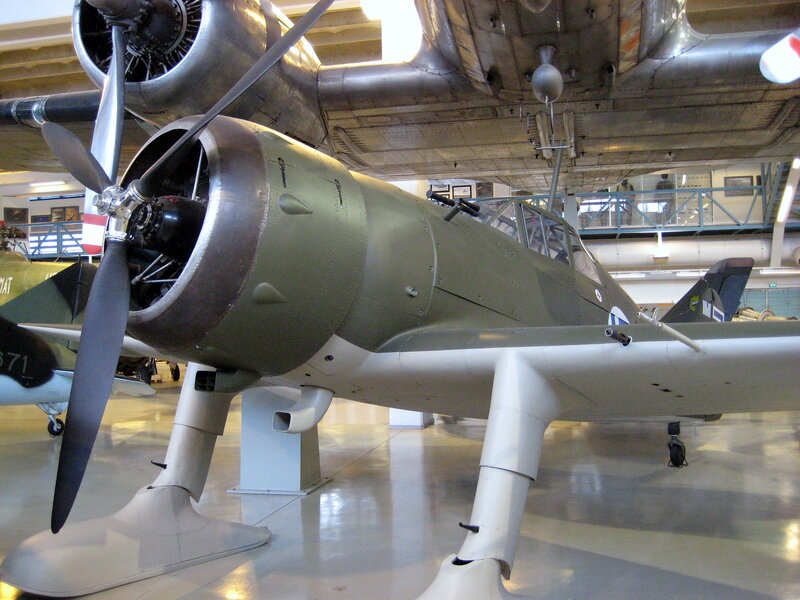 Military Aircraft in Museum — Green