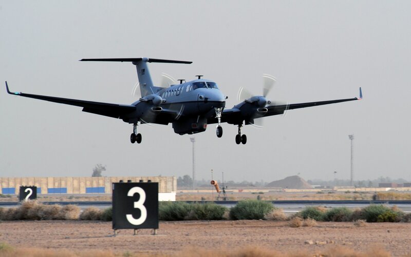 Military aircraft landing