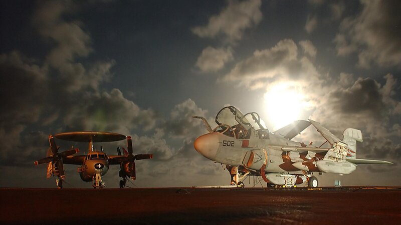 Military Aircraft on Deck