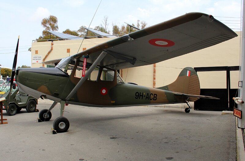 Military Aircraft on Display — Green, Neutral