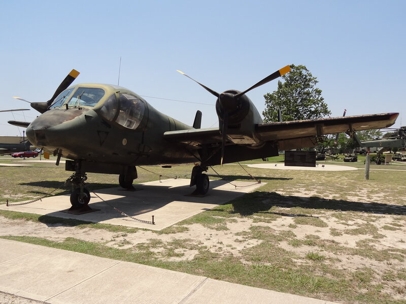 Military Aircraft on Display — Green, Outdoor