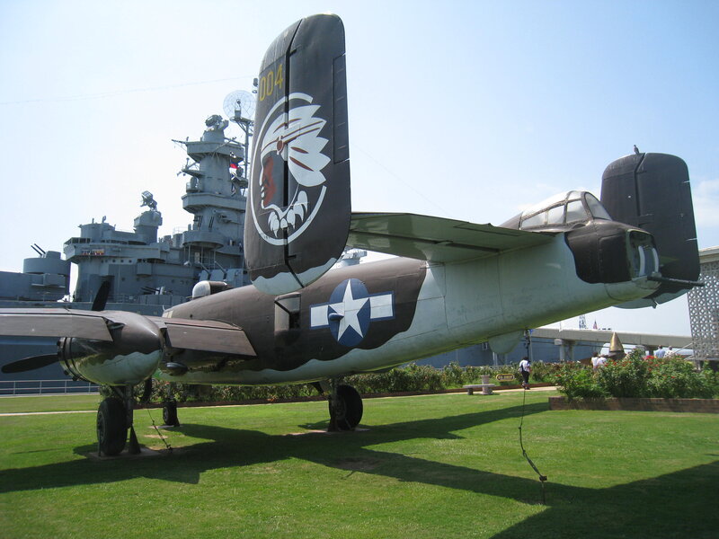 Military Aircraft on Display — Green