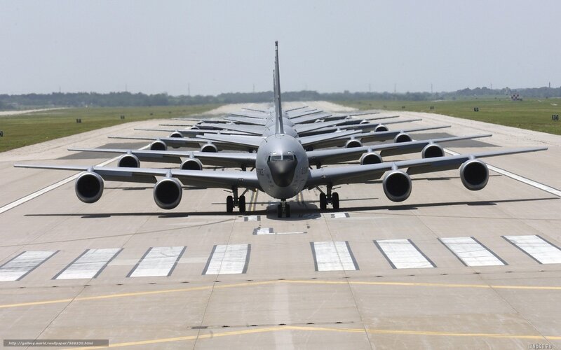 Military Aircraft on Runway — Gray, Neutral