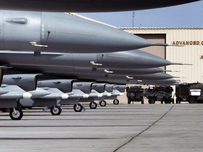 Military aircraft on tarmac