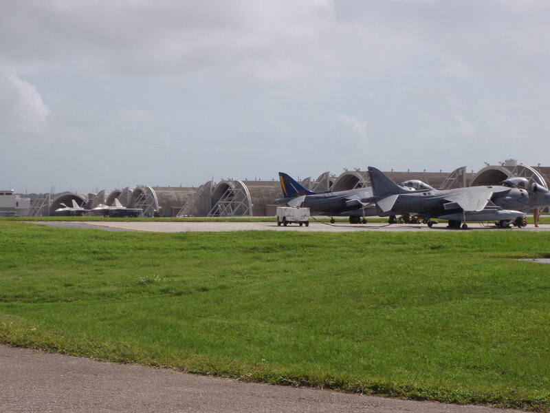 Military aircraft on tarmac