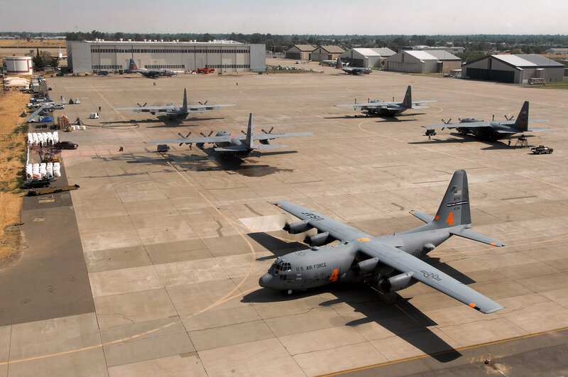 Military aircraft on tarmac