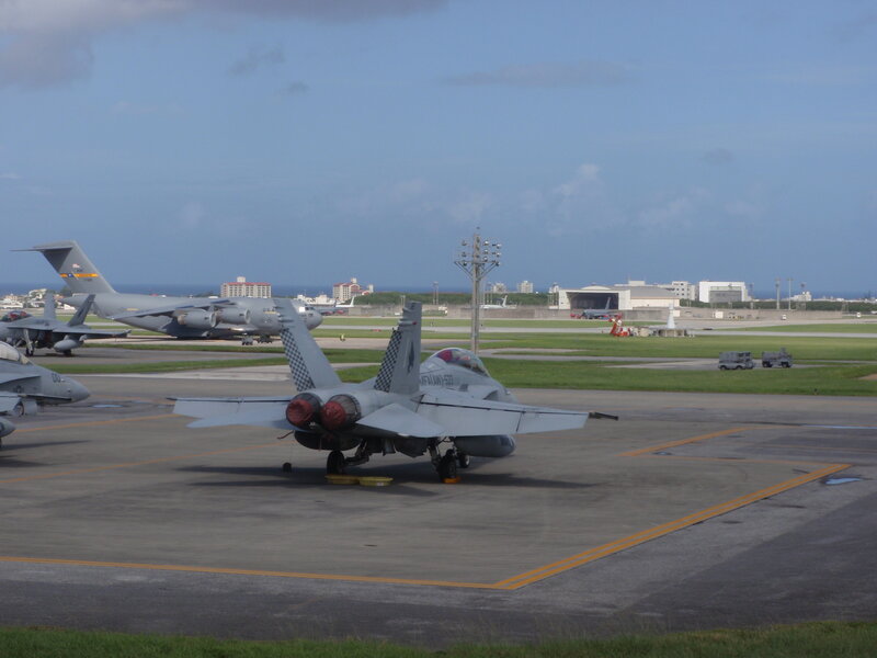 Military aircraft on tarmac
