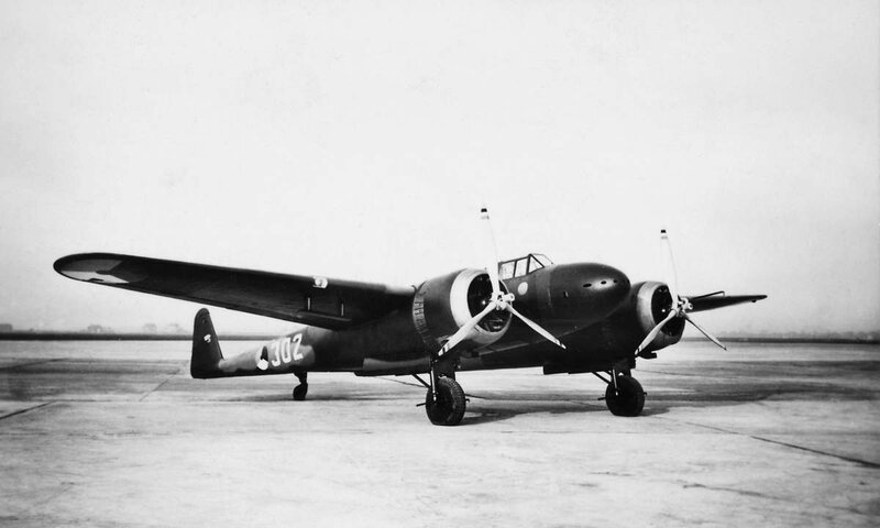 Military Aircraft on Tarmac — Black