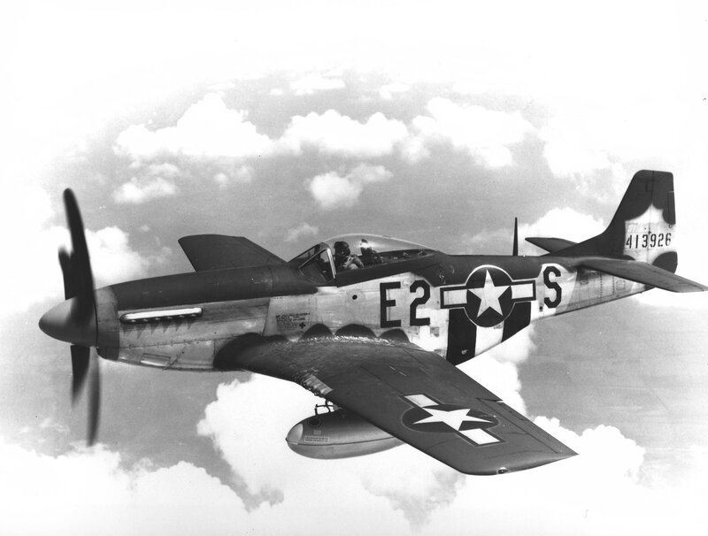 Military Airplane in Flight — Black