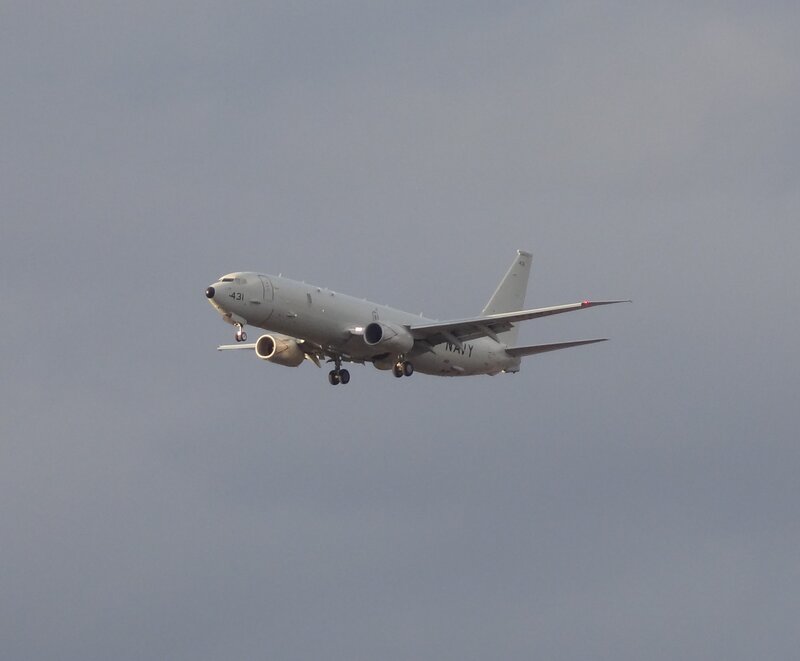 Military Airplane in Flight — Gray, Neutral