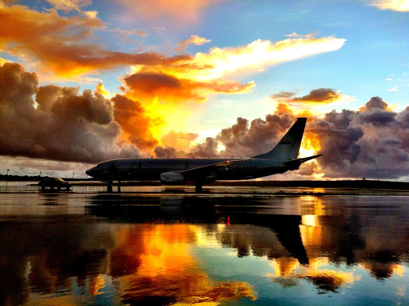 Military Airplane on Tarmac
