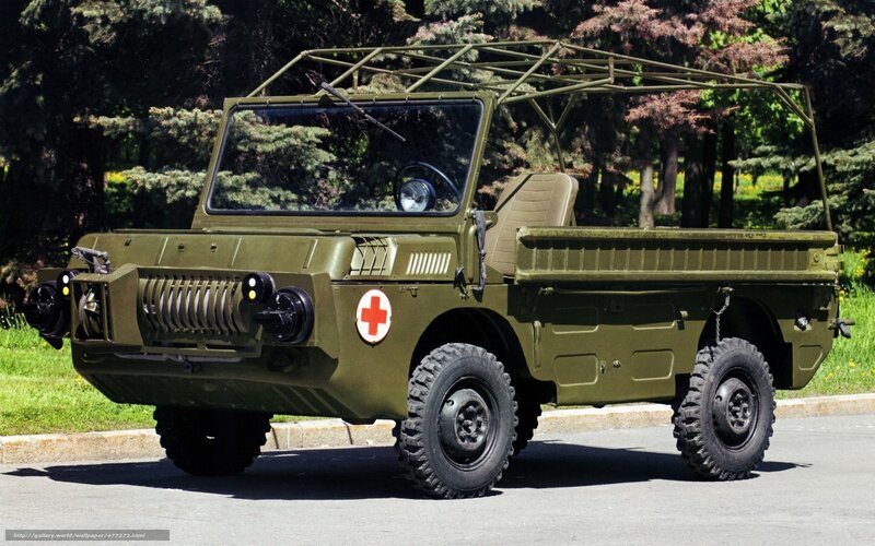 Military ambulance vehicle