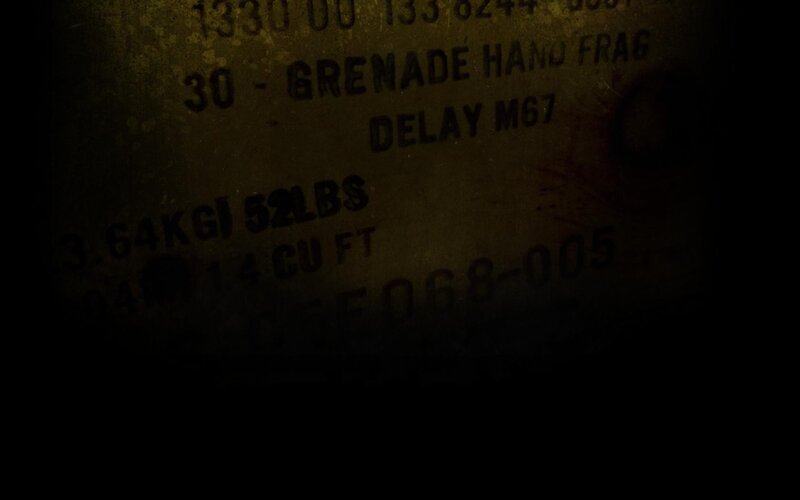Military ammunition box label
