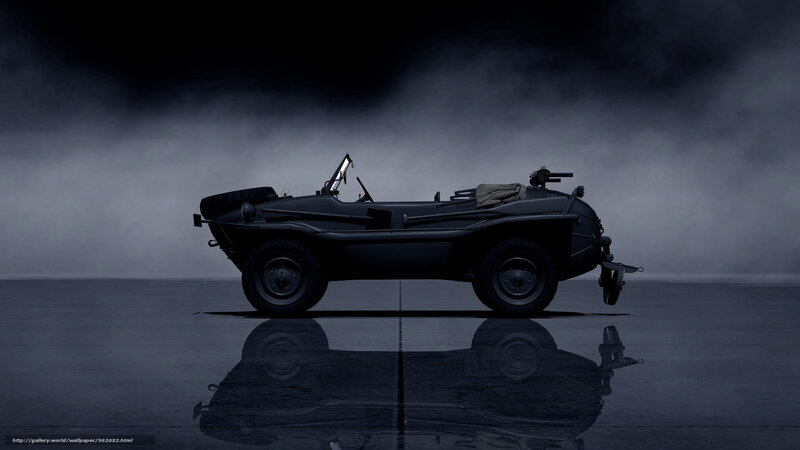 Military Amphibious Vehicle — Black
