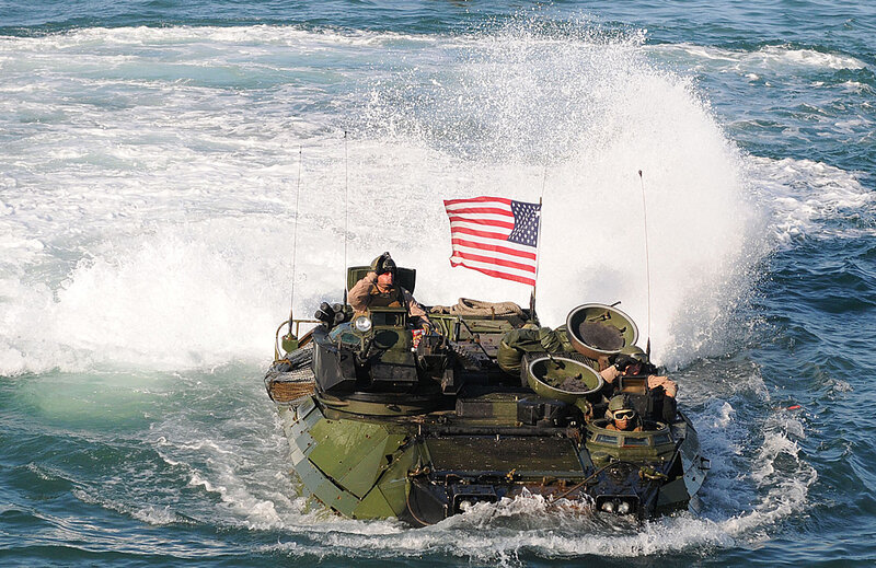 Military Amphibious Vehicle — Green