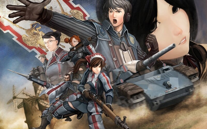 military anime characters in action
