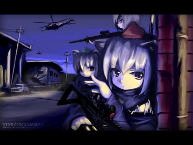 military anime girls in combat
