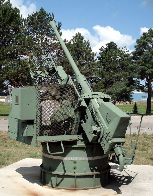 Military anti-aircraft gun