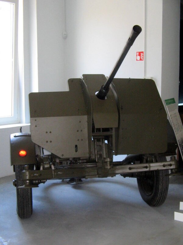 Military anti-aircraft gun